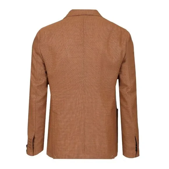 Guarinucci Men Double-Breasted Wool Blazer